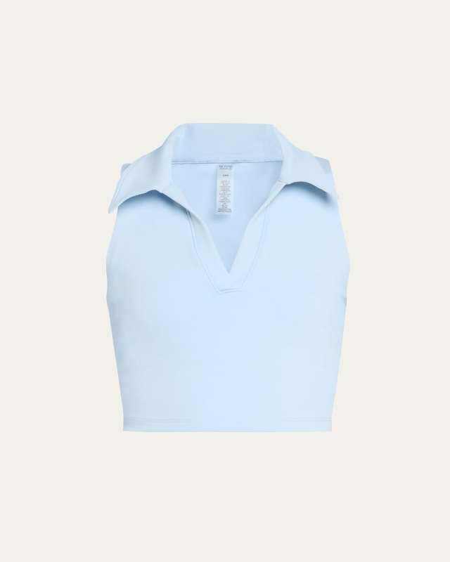 Heather Rib Prep Cropped Tank Top